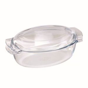 PYREX Essentials Oval Casserole With Lid 4.6L