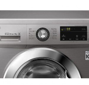 ال جي غسالة ملابس 7 كجم 1200 دورة باللون الفضي4