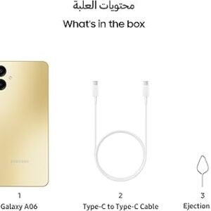 Samsung Mobile A06 Galaxy Gold Color 64GB