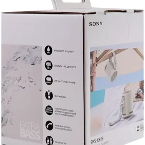 سوني مكبر صوت محمول لاسلكي أبيص