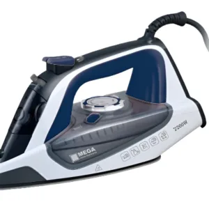 Mega Steam Iron 2200W Gray and Blue
