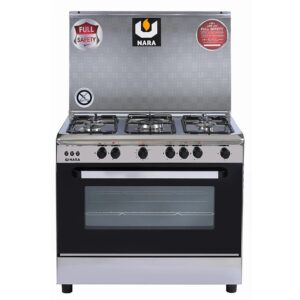 نارا غاز 90*60 5 شعلات ستانلس ستيل أسود