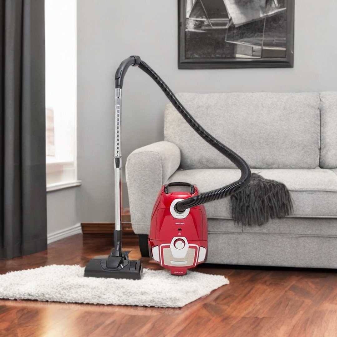 شارب مكنسة كهربائية 2200 واط باللون الاحمر شارب مكنسة كهربائية 2200 واط باللون الاحمر