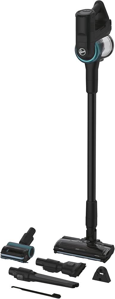 HOOVER HF410P 011 CORDLESS STICK VACUUM CLEANER, HF4 WITH ANTI TWIST BAR TO PREVENT HAIR WRAP, FLEXIBLE STEERING, 30 MINS RUN-TIME, LIGHTWEIGHT, LED LIGHTS, Hoover Vertical Cordless Vacuum Cleaner