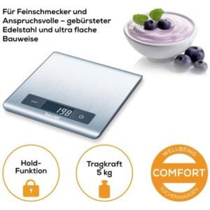Beurer Stainless Steel LCD Kitchen Scale