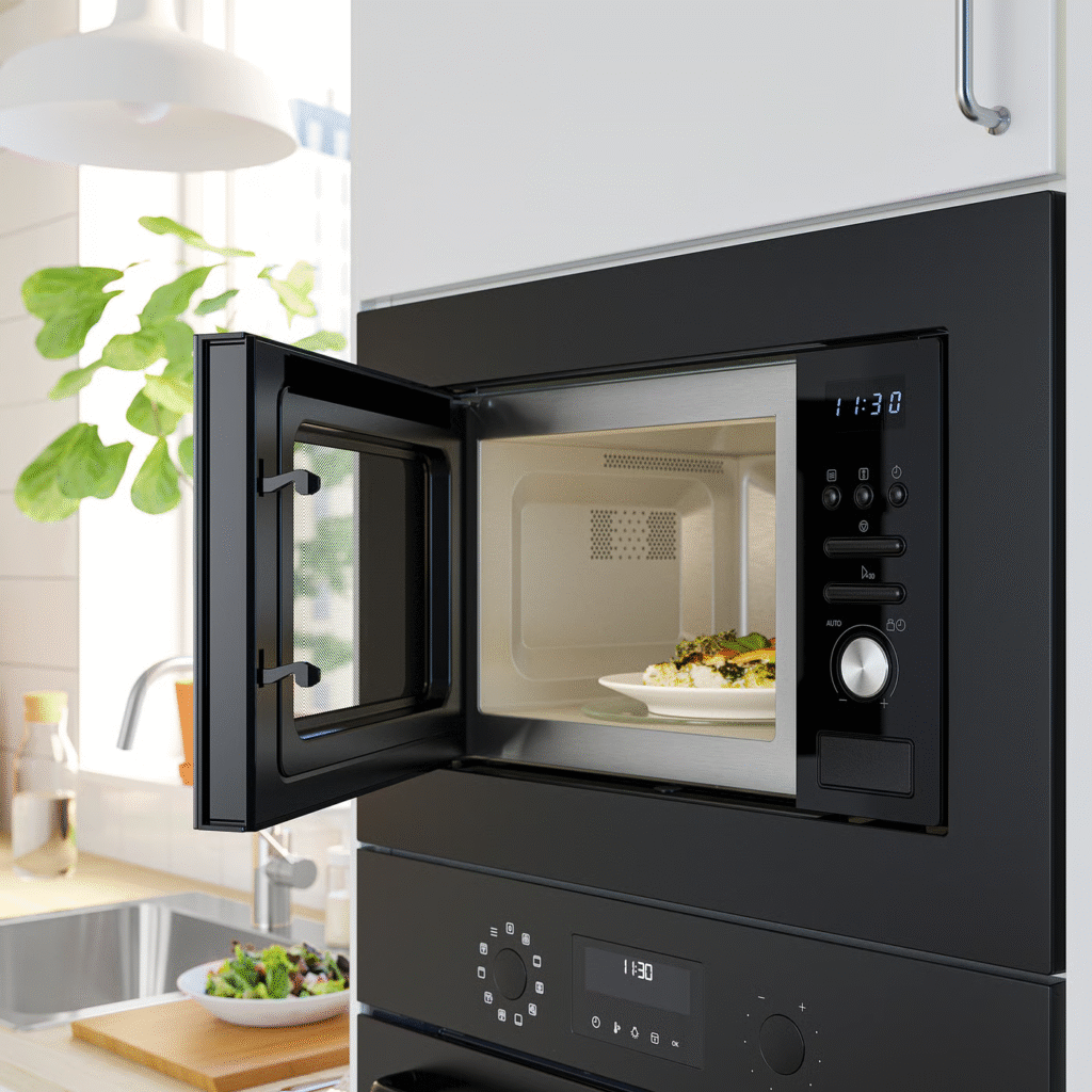 What is the difference between a microwave oven with and without a grill?