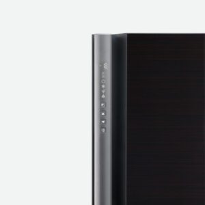 شارب ثلاجة 585 لتر ابواب زجاجية باللون الاسود