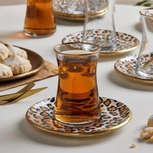 كاراكا ليوبار سكوير 12 قطعة، بني