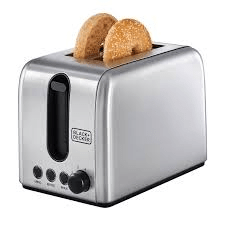 حماصة بلاك أند ديكر ستانلس ستيل 1050 واط – شريحتين