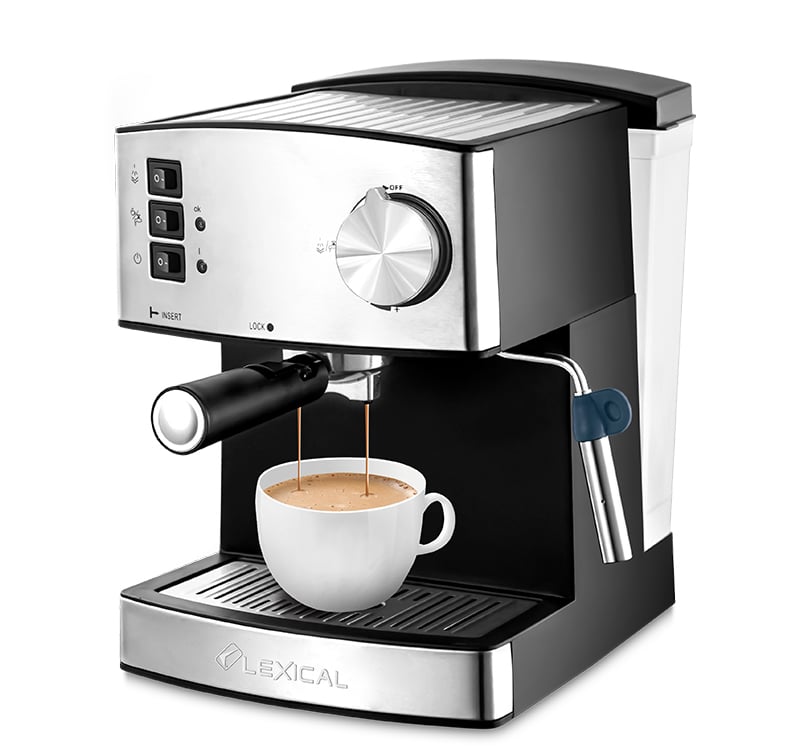 ليكسيكال ماكينة قهوة إسبريسو بقوة 850 واط ليكسيكال ماكينة قهوة إسبريسو بقوة 850 واط