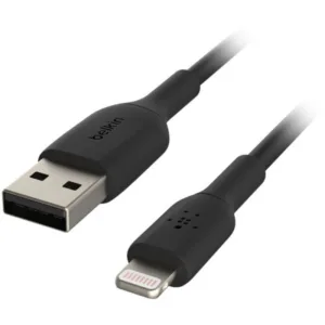 Belkin 2 meter charging cable for Apple devices in black color