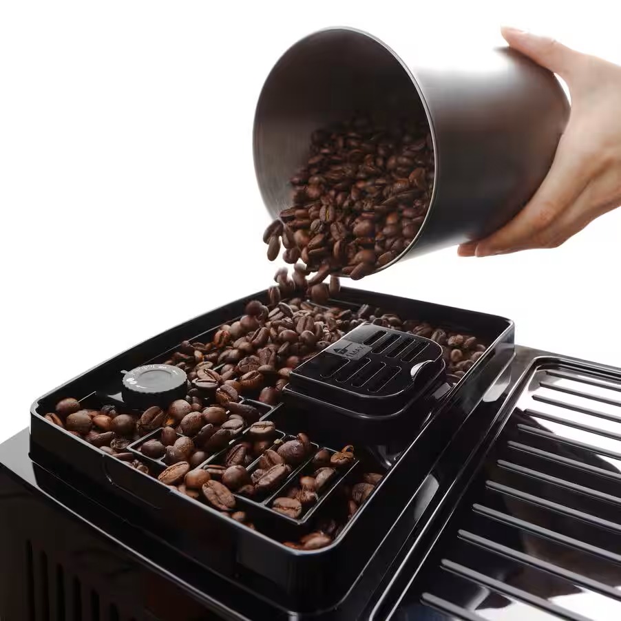 ديلونجي ماكينة إسبرسو مع مطحنة وخزان حليب باللون الأسود product thumbnail 5