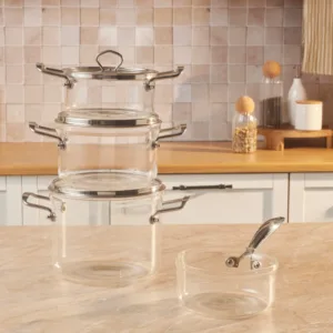 كاراجا طقم طناجر زجاج 7 قطع