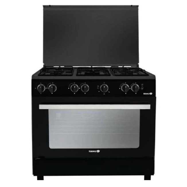 Tekmaz 5 burner gas stove 90*60 black Tekmaz 5 burner gas stove 90*60 black