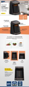 Gold Master Turkish Coffee Machine with Smart Stabilization