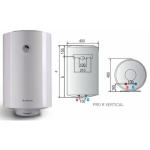 اريستون سخان مياه كهربائي 80 لتر