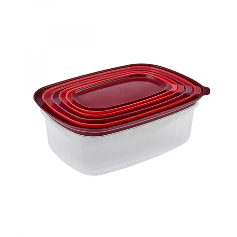 كاراجا وعاء تخزين ريبون 1380 مل باللون الاحمر كاراجا وعاء تخزين ريبون 1380 مل باللون الاحمر