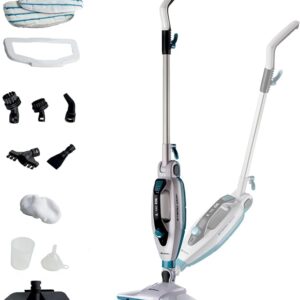 اريتي ممسحة بخارية 4175 متعددة الاسنخدامات 10 في 1 بقوة 1500 واط سعة خزان 350 مل يزيل حتى 99% من البكتيريا  مناسب لجميع أنواع الأرضيات بخار متواصل حتى 18 دقيقة مع حرية استخدام غير محدودة