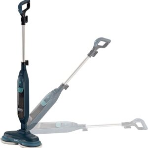 أريتي ممسحة بخارية 4178 مزدوجة الأقمشة الدوارة بقوة 1200 واط، سعة خزان 400 مل سرعتان مزودة بأربع أقمشة باللون الأزرق.