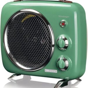 أريتي فينتج مدفأة بمروحة باللون الأخضر، بقدرة 1000 واط للتبريد و2000 واط للتدفئة