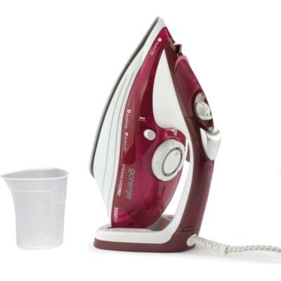 s-l400 Gorenje 3000 watt steam iron in red color