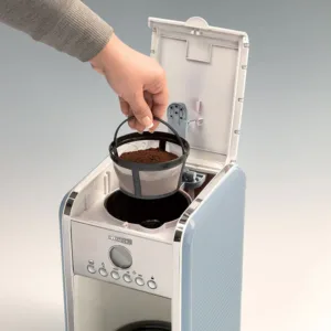 اريتي ماكينة صنع قهوة أمريكية مع فلتر قابل للغسل ومؤقت- لون رمادي داكن