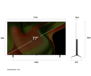 ال جي تلفزيون 77 انش أوليد سمارت