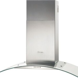 كاندي شفاط مطبخ زجاجي 90 سم ستانلس ستيل1