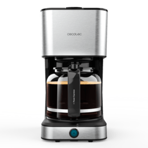 950W drip coffee machine, 1.5L carafe with stainless steel finish, keep warm and reheat functions, auto shut off, brews up to 12 cups.