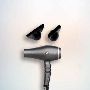 سيشوار 2600 واط أيوني مع ديفيوزر، فوهتين وتحكم بالحرارة والسرعة