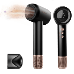 محرك بلا فرش 1600 واط، 110000 دورة، تقنية أيونية نانوية، 3 سرعات، 3 درجات حرارة، ديفيوزر وفوهة