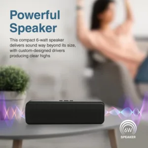 Promet 2-Crystal Sound HD Wireless Capsule Speaker, Black
