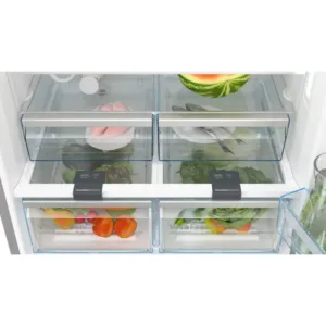 Bosch No Frost Refrigerator and Freezer, 682 Liters, Stainless Steel