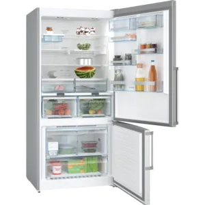 Bosch No Frost Refrigerator and Freezer, 682 Liters, Stainless Steel