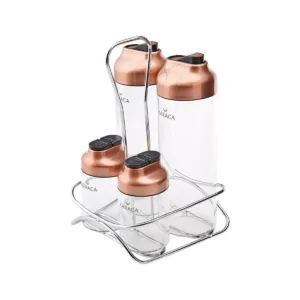 طقم سلطة كاراجا ديمبل نحاسي 5 قطع