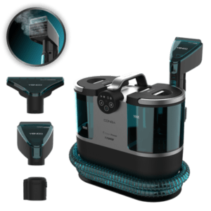 سيكوتك Conga 7000 Carpet&Spot Clean Steam XXL، منظف سجاد وبقع بالبخار بقدرة 2200 واط، خزانات مزدوجة XXL، بخار عالي الضغط، شفط قوي، تنظيف عميق متعدد الأسطح.