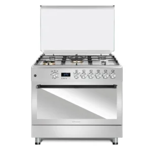 Conte Gas 90cm 5 burners Steel