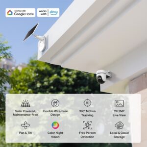 تي بي لينك كاميرا أمان قابلة للتحريك تعمل بالطاقة الشمسية