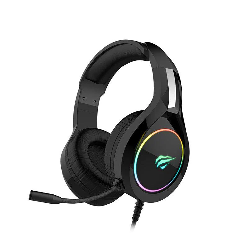 هافيت سماعات ألعاب بإضاءة ار جي بي ومنفذ 3.5 مم product thumbnail 4