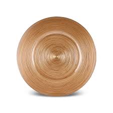 Carragea Round Serving Plate Golden color