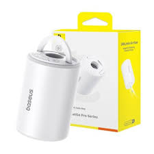 بيسوس منفاخ هواء بوكيت جو برو  باللون الابيض