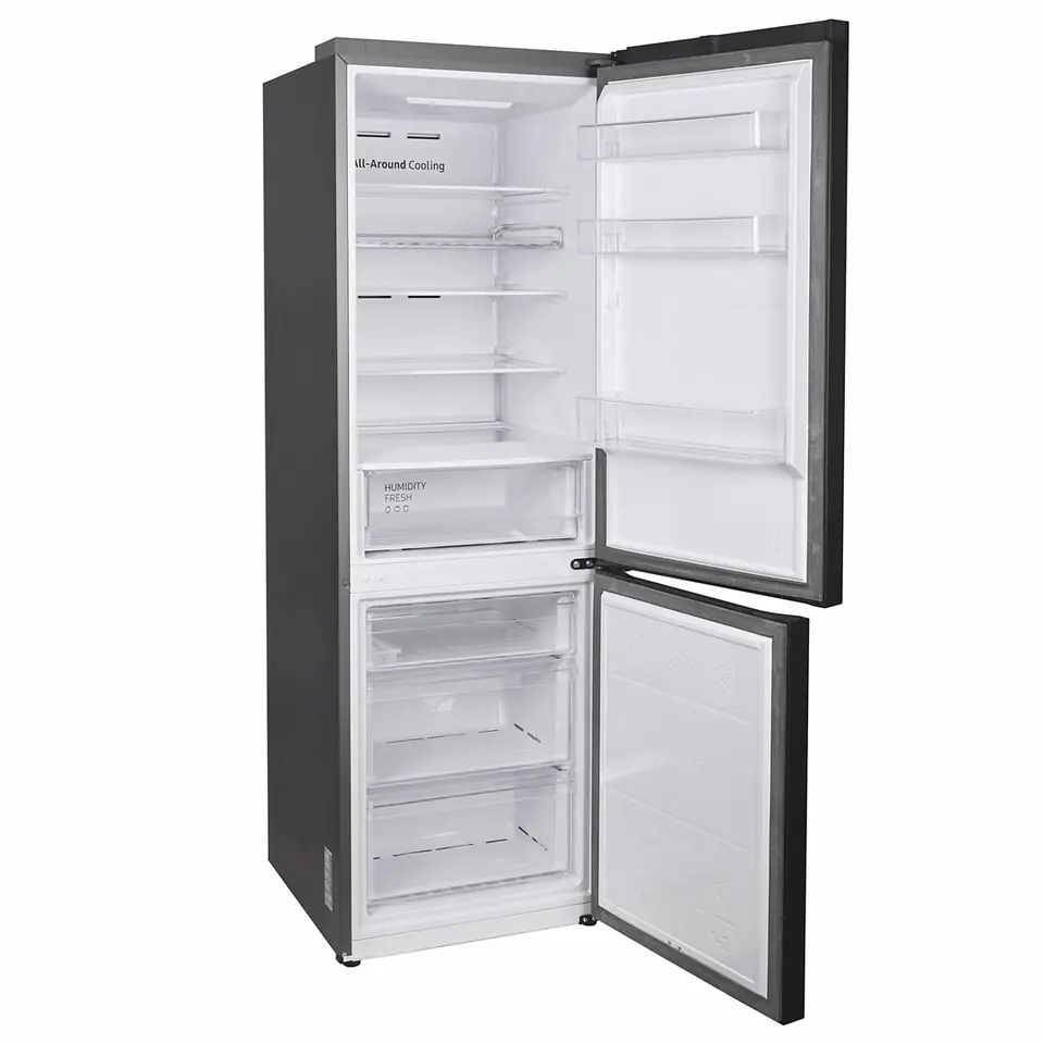 سامسونج ثلاجة بتصميم زجاجي أسود 340 لتر سامسونج ثلاجة بتصميم زجاجي أسود 340 لتر