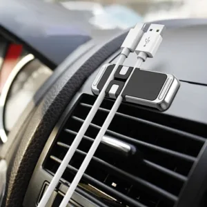 WIWU Magnetic Car Cell Phone Holder with Cable3