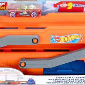 هوت ويلز – شاحنة سباق وتحويل المسار – تحمل حتى 9 سيارات – تتحول إلى مسار سباق بطول 75 سم – موديل HYT83 – من إنتاج شركة ماتيل