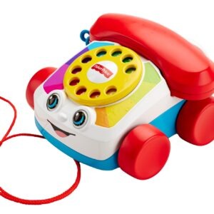 Fisher-Price - Classic Chat Phone - Retractable toy with turntable and fun sounds - Model FGW66 - by Mattel