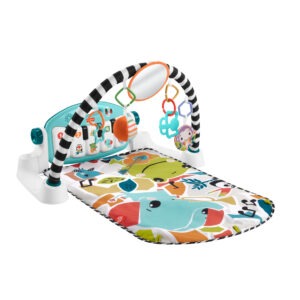 Fisher-Price - Press and Play Musical Play Mat - Glow and Grow Edition - Includes a luminous piano and 10 sensory toys - Model HWY58 - by Mattel