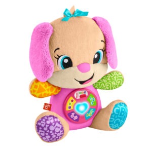 Fisher-Price - Fun Puppy for Learning "Pink Edition" - Multilingual Smart Stages Edition - Model JFD31 - by Mattel