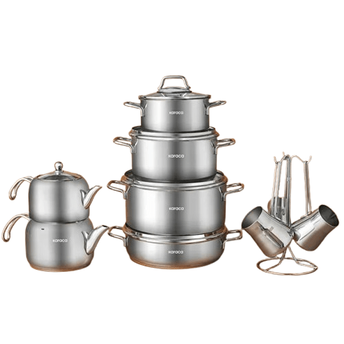 كاراجا طقم أواني طهي بلغراد 15 قطعة كاراجا طقم أواني طهي بلغراد 15 قطعة