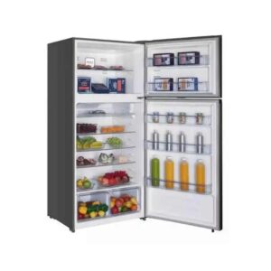 هايسنس ثلاجة انفيرتر 418 لتر باللون الاسود الزجاجي