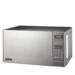 سونا فرن ميكروويف 22 لتر لون سلفر مع زجاج كالمرآة